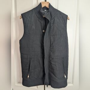 Men's Charcoal Quilted Vest